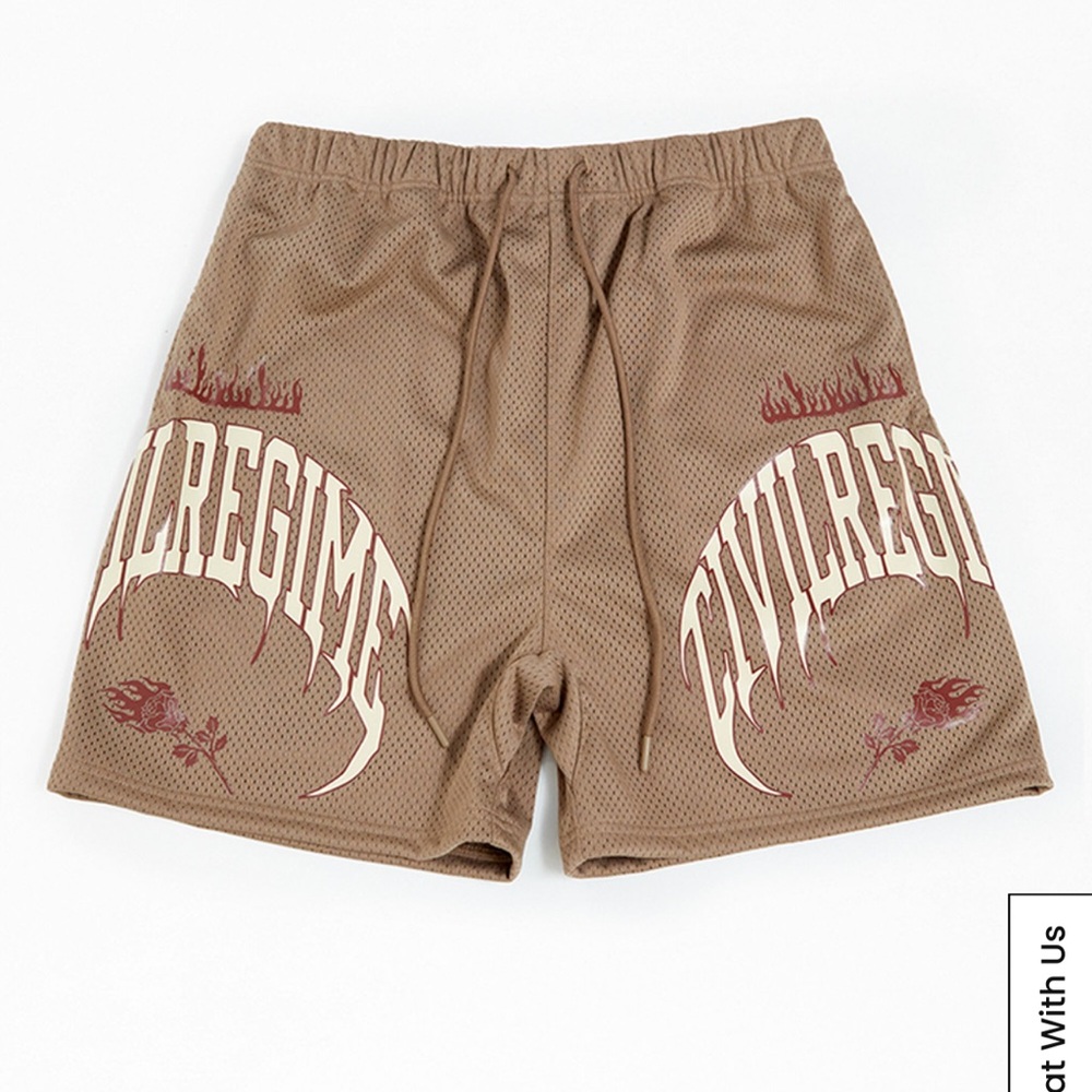 Civil Roses From The Concrete Mesh Shorts From Civil Regime